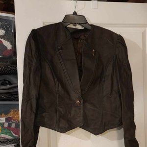 VINTAGE Maduson WOMEN's Leather JACKET TRACHTEN - size 44